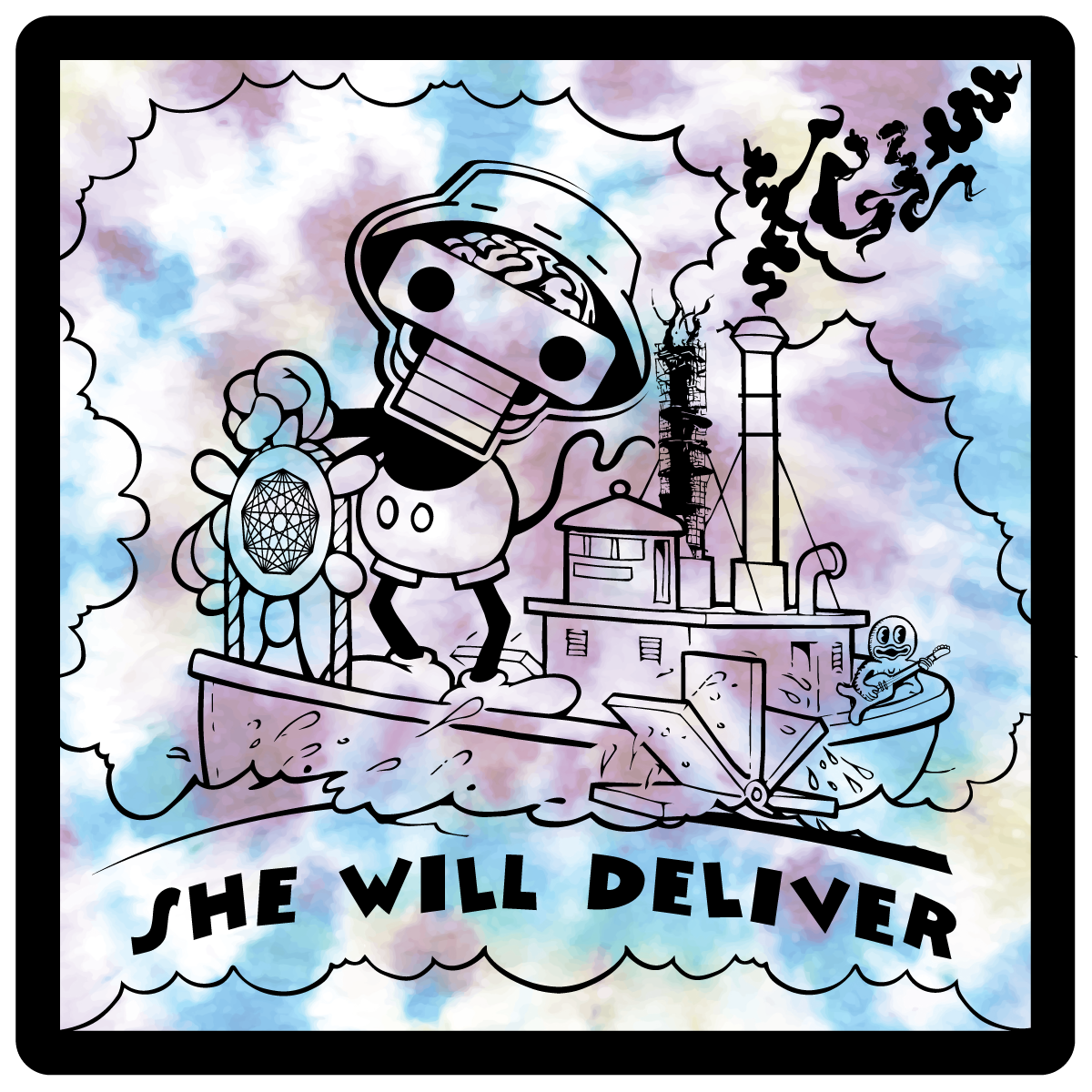 She Will Deliver Sticker <br>King Gizz Bootleg - FOV 26
